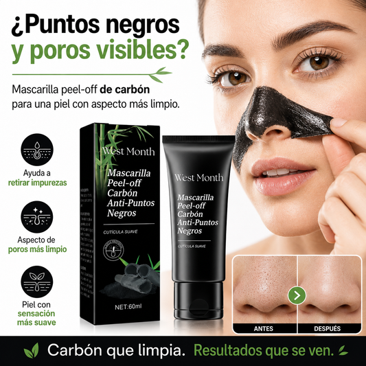 Charcoal Clear™ – Mascarilla Peel-Off de Carbón Anti-Puntos Negros