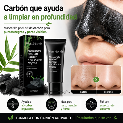 Charcoal Clear™ – Mascarilla Peel-Off de Carbón Anti-Puntos Negros