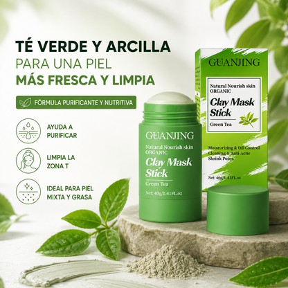 GreenPore Stick™ – Mascarilla de Arcilla con Té Verde para la Zona T