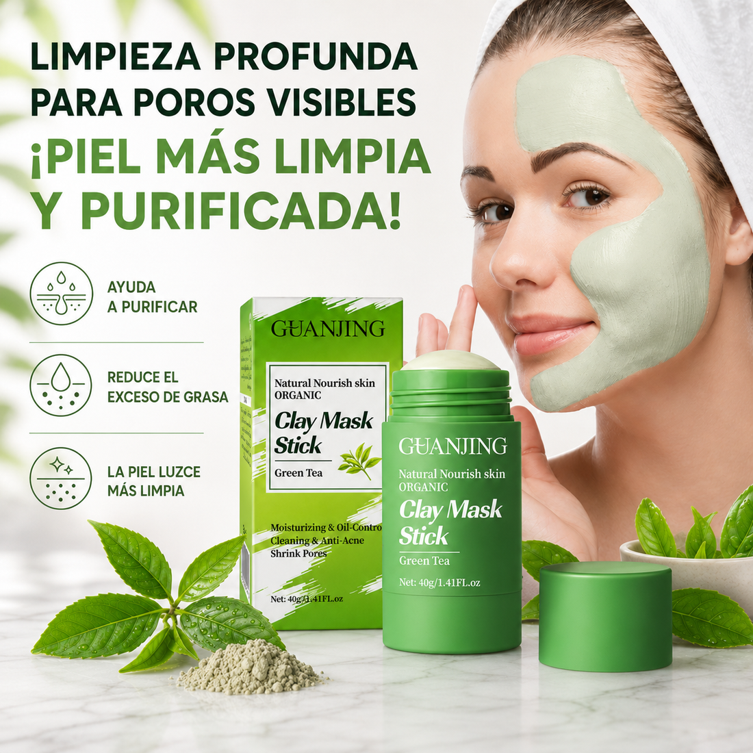 Mascarilla en stick ideal para la zona T del rostro