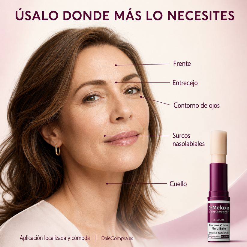 Zonas de aplicación de Dr. Melaxin Multi Balm