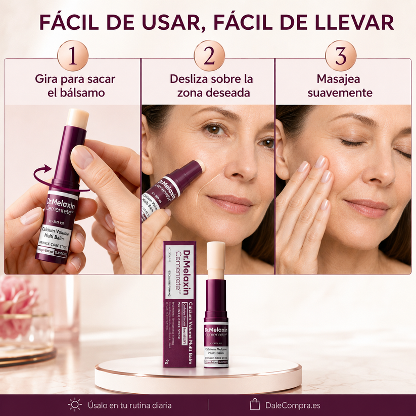 Cómo usar Dr. Melaxin Multi Balm en tres pasos