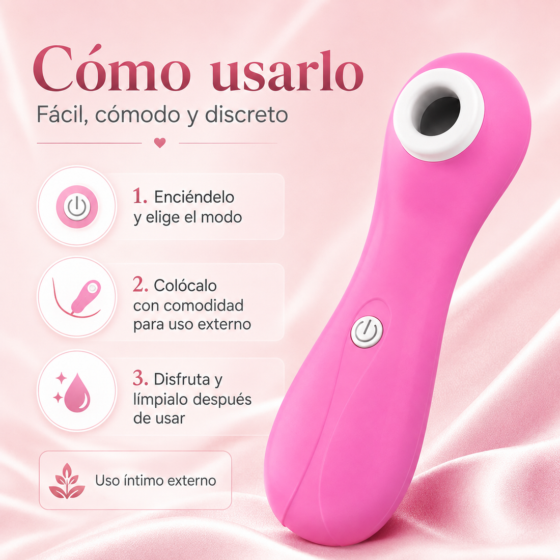 Cómo usar el producto de bienestar íntimo