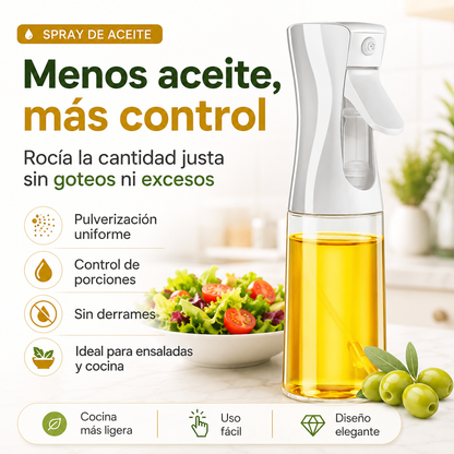 OlivaMist - Pulverizador de Aceite Reutilizable