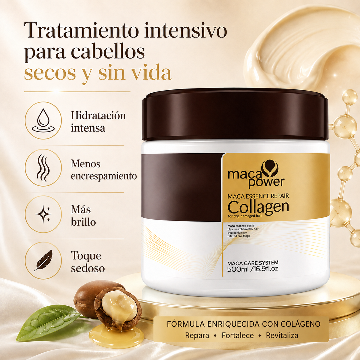 Maca Power Collagen Repair -  Mascarilla Capilar Intensiva 200ml