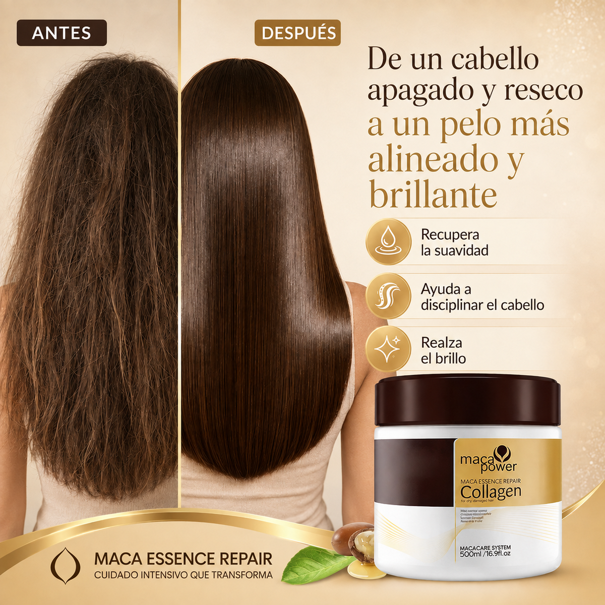 Maca Power Collagen Repair -  Mascarilla Capilar Intensiva 200ml
