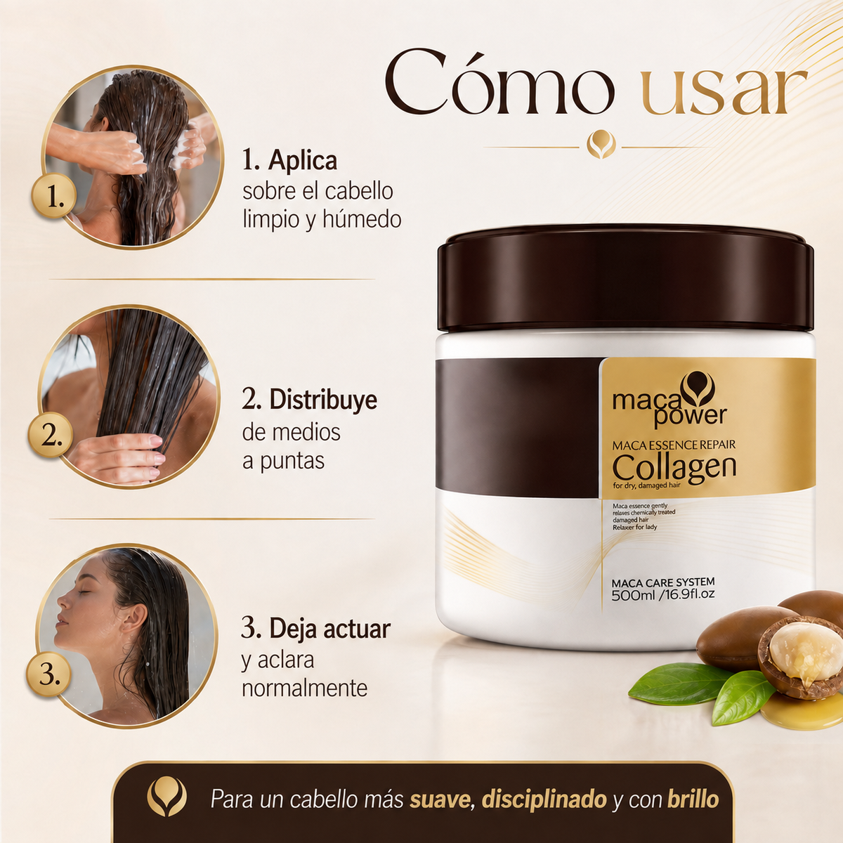 Maca Power Collagen Repair -  Mascarilla Capilar Intensiva 200ml