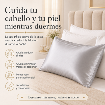 SilkDream -  Funda de Almohada de Seda Mulberry
