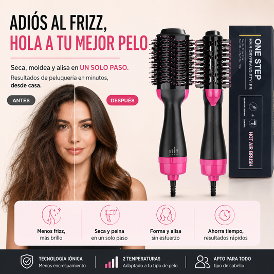 Cepillo Alisador 3 en 1