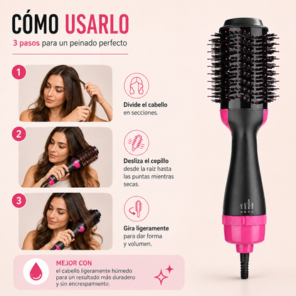 Cepillo Alisador 3 en 1