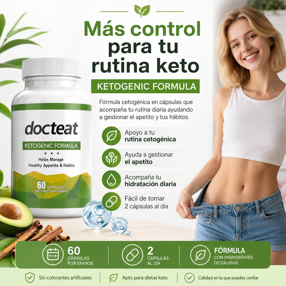 KetoBalance Daily -  Fórmula Cetogénica con BHB y Minerales