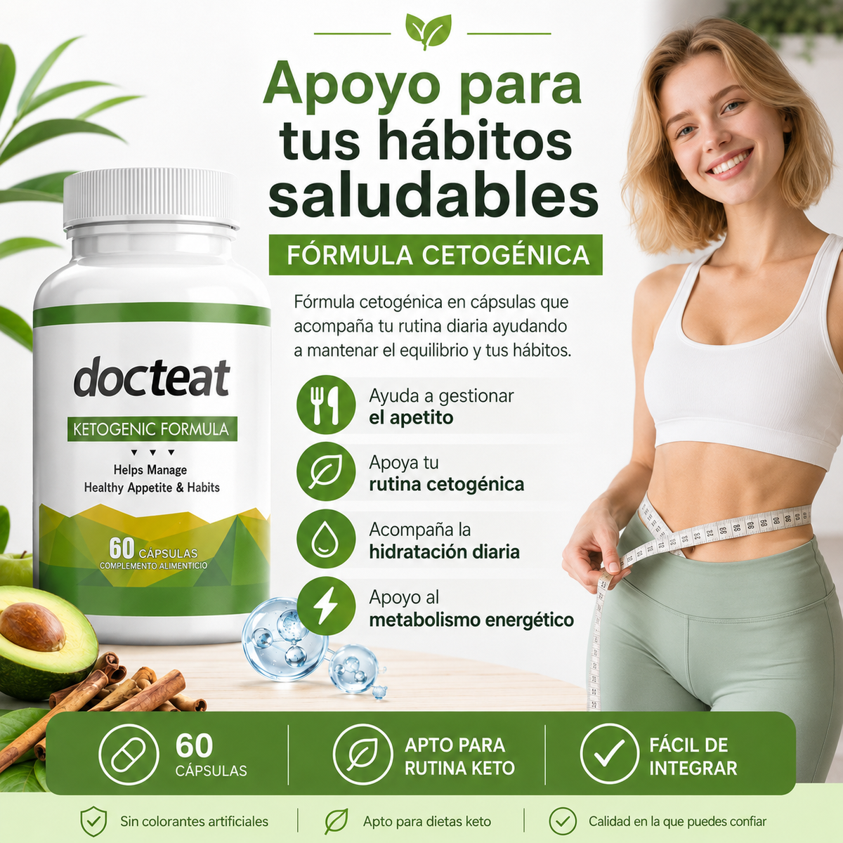 KetoBalance Daily -  Fórmula Cetogénica con BHB y Minerales