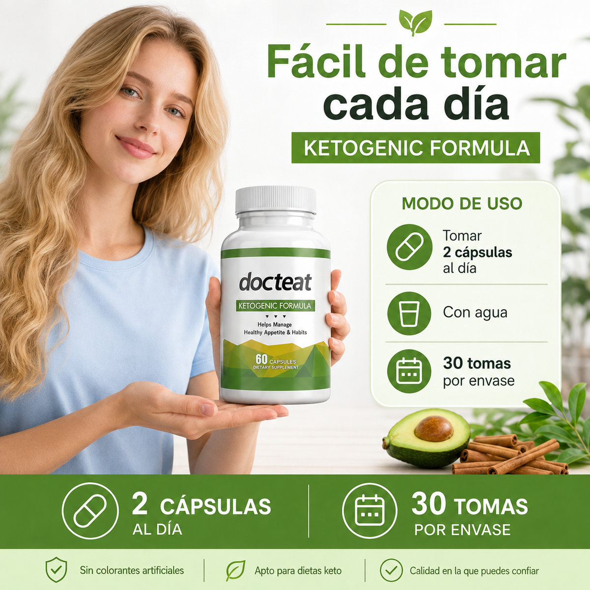 KetoBalance Daily -  Fórmula Cetogénica con BHB y Minerales