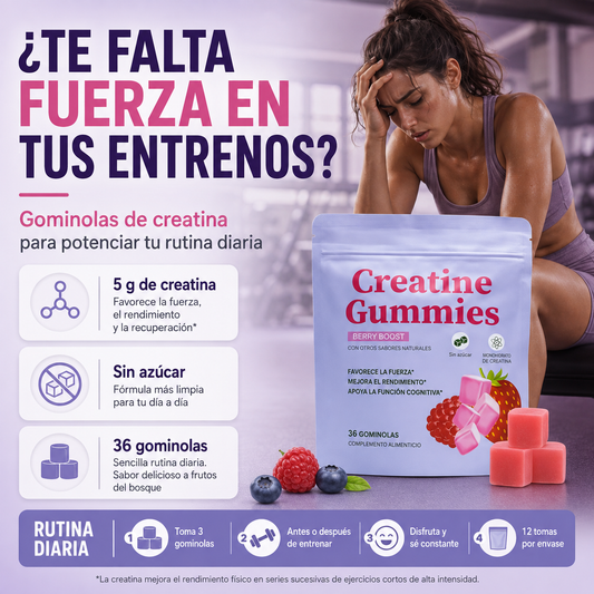 Creatine Boost Gummies - Gominolas de Creatina · Berry Boost