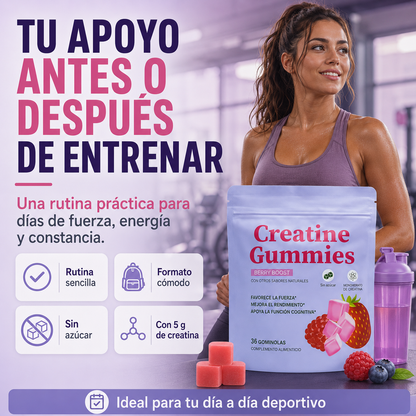Creatine Boost Gummies - Gominolas de Creatina · Berry Boost