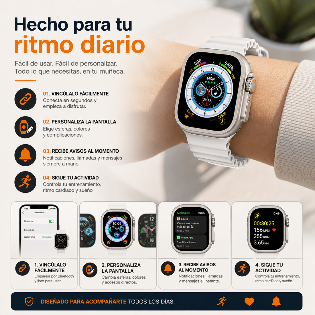 Cómo utilizar y configurar el smartwatch