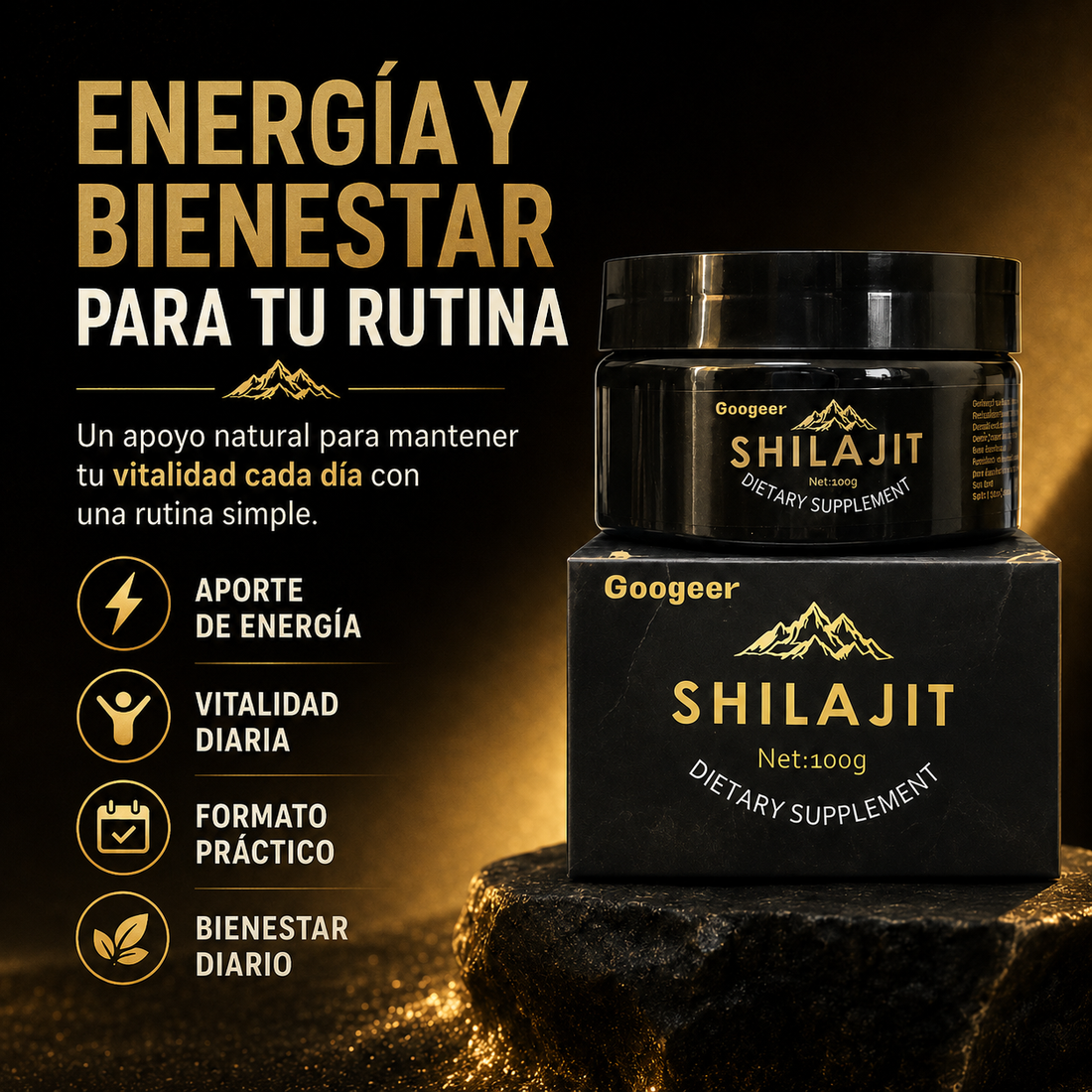 Shilajit 100 g para complementar tu rutina diaria