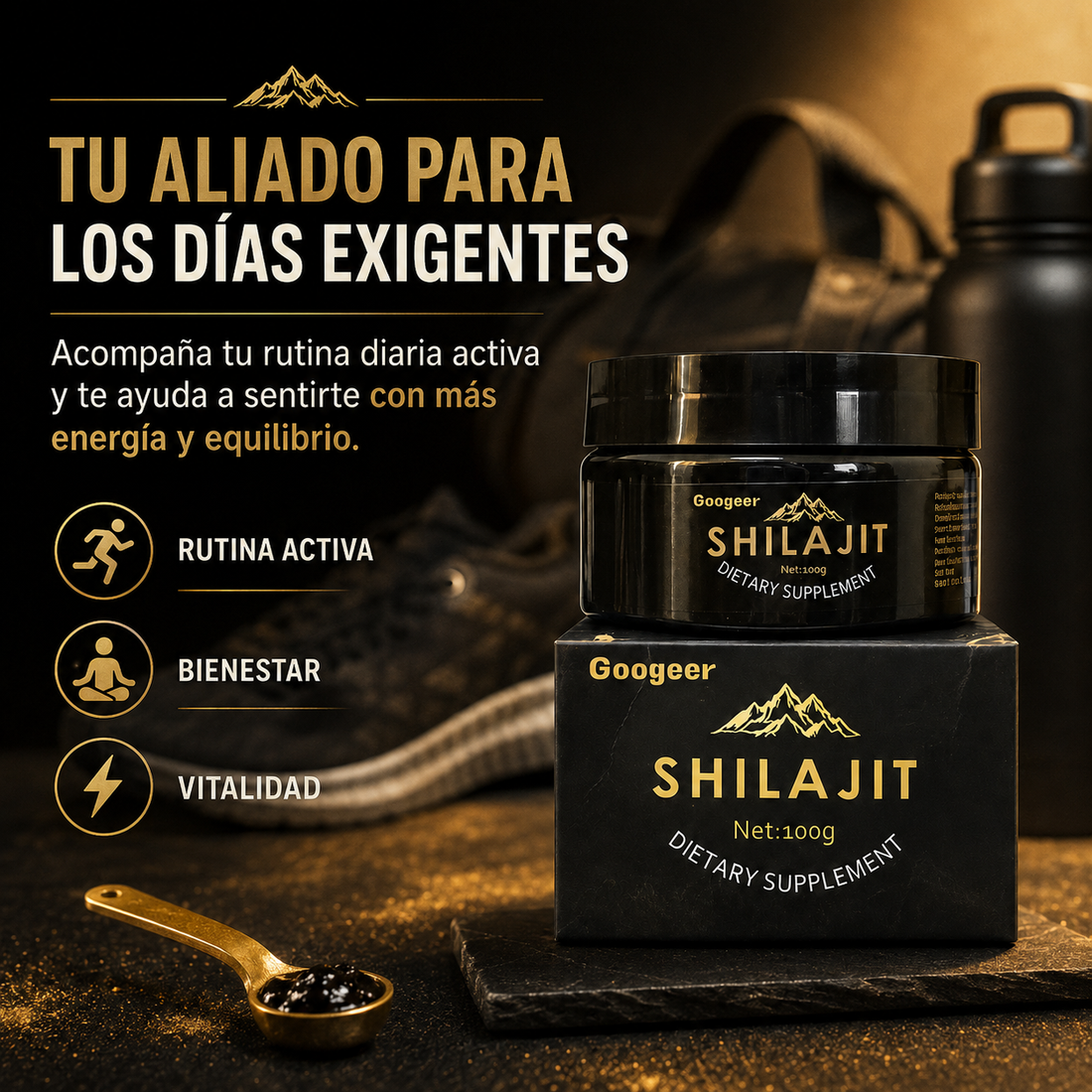 Shilajit para acompañar una rutina activa