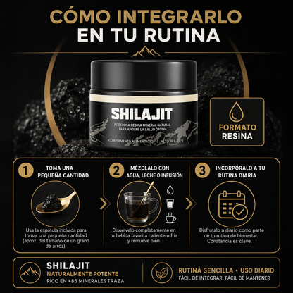 Shilajit 100% Puro 💎 Fonte de Energia Vital do Himalaia