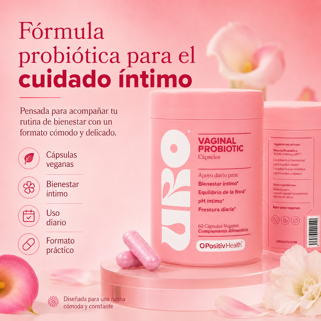 Fórmula probiótica para el cuidado íntimo
