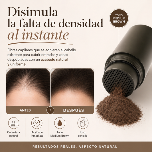 HairFill™ Medium Brown — Fibras Capilares 27,5 g