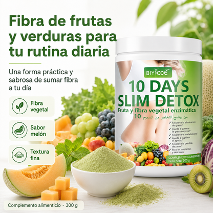 SlimFiber 10™ – Batido de Fibra Vegetal Sabor Melón | 300 g