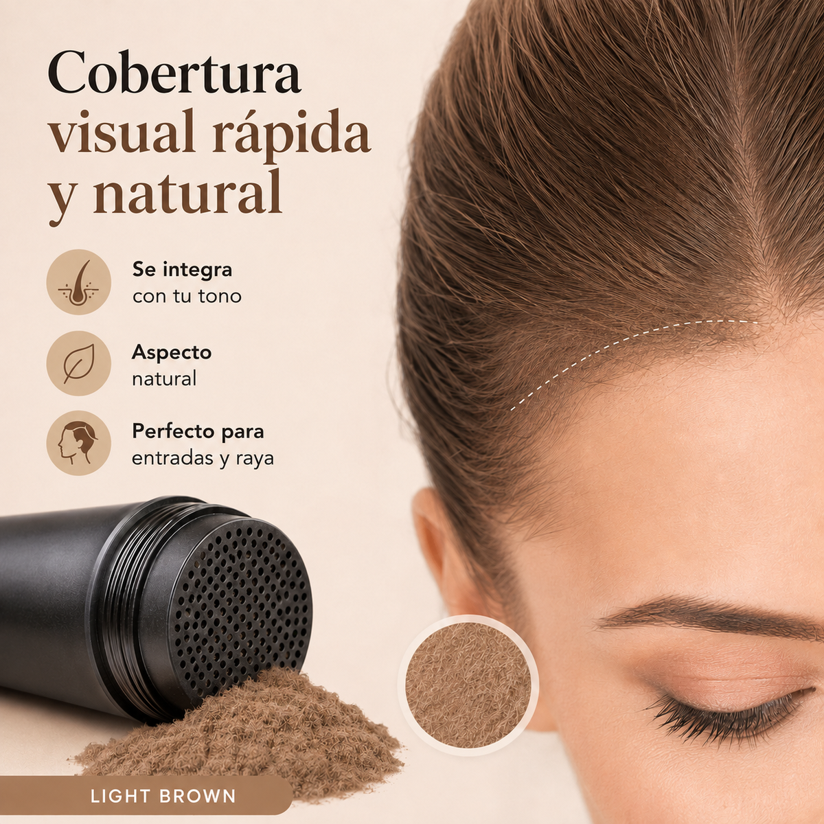 HairFill™ Light Brown — Fibras Capilares 27,5 g