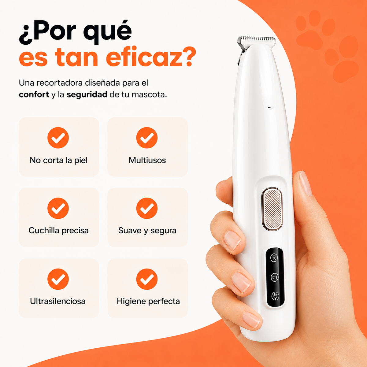 PetSoft Trim™ — Recortadora de Precisión para Mascotas