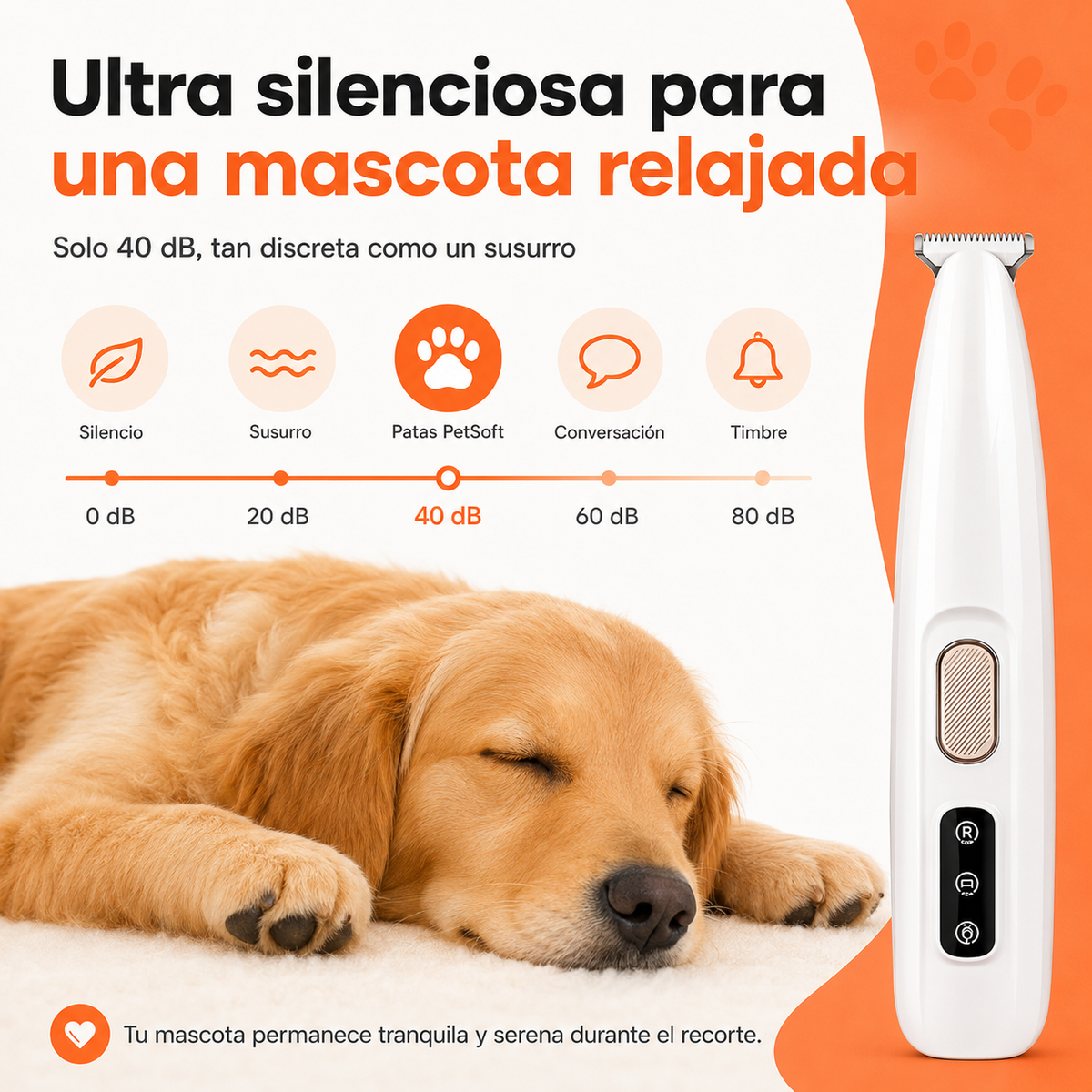 PetSoft Trim™ — Recortadora de Precisión para Mascotas