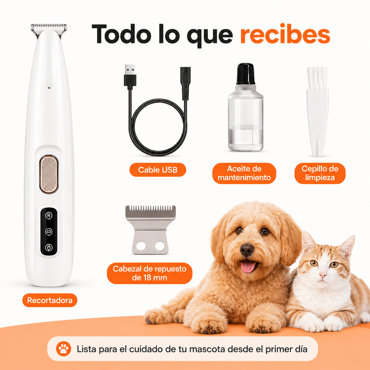 PetSoft Trim™ — Recortadora de Precisión para Mascotas