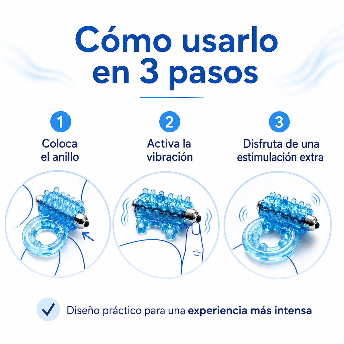DuoVibe™ — Anillo Vibrador Texturizado para Parejas