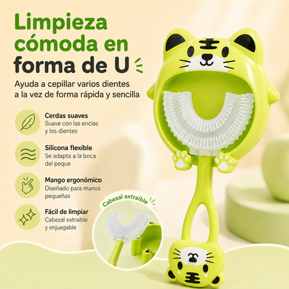 SmileU Kids™ - Cepillo Dental Infantil en Forma U