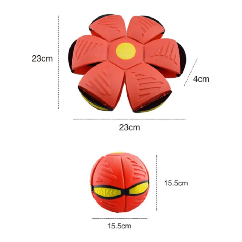 Pelota transformable abierta y cerrada